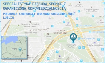 PORADNIA CHIRURGII URAZOWO-ORTOPEDYCZNEJ - SPECJALISTYKA CZECHÓW SPÓŁKA Z OGRANICZONĄ ODPOWIEDZIALNOŚCIĄ - KOMPOZYTORÓW POLSKICH 8,  LUBLIN