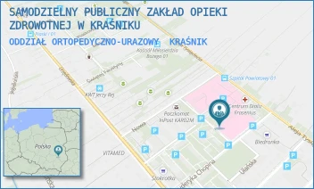 ODDZIAŁ ORTOPEDYCZNO-URAZOWY - SAMODZIELNY PUBLICZNY ZAKŁAD OPIEKI ZDROWOTNEJ W KRAŚNIKU - CHOPINA 13,  KRAŚNIK