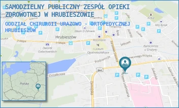 ODDZIAŁ CHIRURGII URAZOWO - ORTOPEDYCZNEJ - SAMODZIELNY PUBLICZNY ZESPÓŁ OPIEKI ZDROWOTNEJ W HRUBIESZOWIE - JÓZEFA PIŁSUDSKIEGO 11,  HRUBIESZÓW