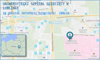 II ODDZIAŁ ORTOPEDII DZIECIĘCEJ - UNIWERSYTECKI SZPITAL DZIECIĘCY W LUBLINIE - PROF. ANTONIEGO GĘBALI 6,  LUBLIN