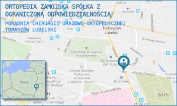 PORADNIA CHIRURGII URAZOWO-ORTOPEDYCZNEJ - ORTOPEDIA ZAMOJSKA SPÓŁKA Z OGRANICZONĄ ODPOWIEDZIALNOŚCIĄ - PETERA 1,  TOMASZÓW LUBELSKI