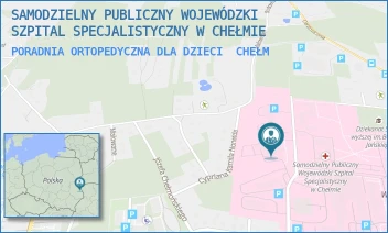 PORADNIA ORTOPEDYCZNA DLA DZIECI - SAMODZIELNY PUBLICZNY WOJEWÓDZKI SZPITAL SPECJALISTYCZNY W CHEŁMIE - SZPITALNA 53 B,  CHEŁM