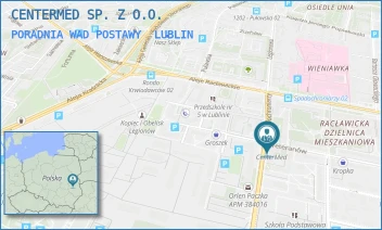 PORADNIA WAD POSTAWY - CENTERMED SP. Z O.O. - WETERANÓW 46,  LUBLIN