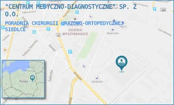 PORADNIA CHIRURGII URAZOWO-ORTOPEDYCZNEJ - "CENTRUM MEDYCZNO-DIAGNOSTYCZNE" SP. Z O.O. - KLEEBERGA 2,  SIEDLCE
