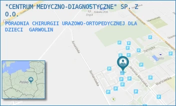 PORADNIA CHIRURGII URAZOWO-ORTOPEDYCZNEJ DLA DZIECI - "CENTRUM MEDYCZNO-DIAGNOSTYCZNE" SP. Z O.O. - KORCZAKA 35/3,  GARWOLIN