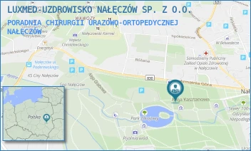 PORADNIA CHIRURGII URAZOWO-ORTOPEDYCZNEJ - LUXMED-UZDROWISKO NAŁĘCZÓW SP. Z O.O. - KASZTANOWA 6,  NAŁĘCZÓW