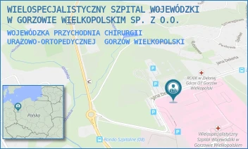 WOJEWÓDZKA PRZYCHODNIA CHIRURGII URAZOWO-ORTOPEDYCZNEJ - WIELOSPECJALISTYCZNY SZPITAL WOJEWÓDZKI W GORZOWIE WIELKOPOLSKIM SP. Z O.O. - UL. JANA DEKERTA 1,  GORZÓW WIELKOPOLSKI