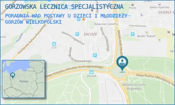 PORADNIA WAD POSTAWY U DZIECI I MŁODZIEŻY - GORZOWSKA LECZNICA SPECJALISTYCZNA - RONDO MARSZ. JÓZEFA PIŁSUDSKIEGO 1B,  GORZÓW WIELKOPOLSKI