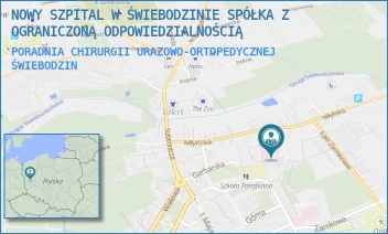 PORADNIA CHIRURGII URAZOWO-ORTOPEDYCZNEJ - NOWY SZPITAL W ŚWIEBODZINIE SPÓŁKA Z OGRANICZONĄ ODPOWIEDZIALNOŚCIĄ - UL. MŁYŃSKA 6,  ŚWIEBODZIN