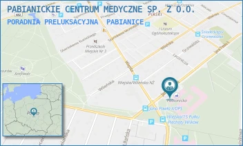 PORADNIA PRELUKSACYJNA - PABIANICKIE CENTRUM MEDYCZNE SP. Z O.O. - UL. JANA PAWŁA II 68,  PABIANICE