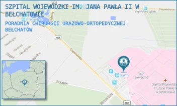 PORADNIA CHIRURGII URAZOWO-ORTOPEDYCZNEJ - SZPITAL WOJEWÓDZKI IM. JANA PAWŁA II W BEŁCHATOWIE - UL. CZAPLINIECKA 123,  BEŁCHATÓW