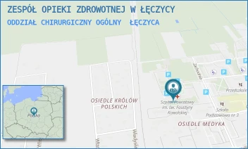 ODDZIAŁ CHIRURGICZNY OGÓLNY - ZESPÓŁ OPIEKI ZDROWOTNEJ W ŁĘCZYCY - UL. ZACHODNIA 6,  ŁĘCZYCA
