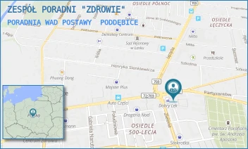 PORADNIA WAD POSTAWY - ZESPÓŁ PORADNI "ZDROWIE" - UL. ZIELONA 2A,  PODDĘBICE