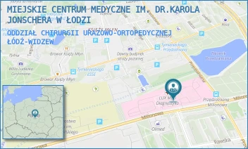 ODDZIAŁ CHIRURGII URAZOWO-ORTOPEDYCZNEJ - MIEJSKIE CENTRUM MEDYCZNE IM. DR.KAROLA JONSCHERA W ŁODZI - UL. MILIONOWA 14,  ŁÓDŹ-WIDZEW