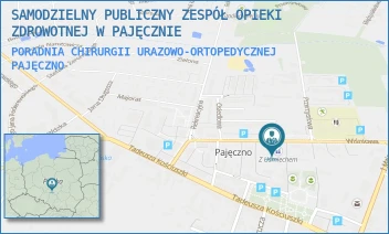 PORADNIA CHIRURGII URAZOWO-ORTOPEDYCZNEJ - SAMODZIELNY PUBLICZNY ZESPÓŁ OPIEKI ZDROWOTNEJ W PAJĘCZNIE - UL. WIŚNIOWA 26,  PAJĘCZNO