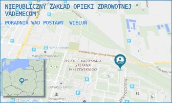 PORADNIA WAD POSTAWY - NIEPUBLICZNY ZAKŁAD OPIEKI ZDROWOTNEJ " VADEMECUM" - OSIEDLE IM. KARD. STEFANA WYSZYŃSKIEGO 41,  WIELUŃ