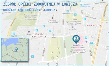 ODDZIAŁ CHIRURGICZNY - ZESPÓŁ OPIEKI ZDROWOTNEJ W ŁOWICZU - UL. UŁAŃSKA 28,  ŁOWICZ