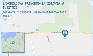 PORADNIA CHIRURGII URAZOWO-ORTOPEDYCZNEJ - SAMORZĄDOWA PRZYCHODNIA ZDROWIA W TUSZYNIE - UL. STEFANA ŻEROMSKIEGO 24/26,  TUSZYN