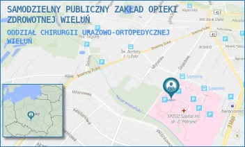ODDZIAŁ CHIRURGII URAZOWO-ORTOPEDYCZNEJ - SAMODZIELNY PUBLICZNY ZAKŁAD OPIEKI ZDROWOTNEJ WIELUŃ - UL. UL. SZPITALNA 16,  WIELUŃ