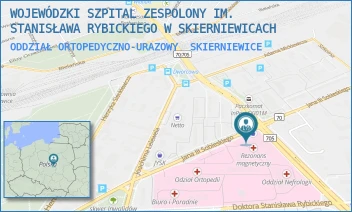 ODDZIAŁ ORTOPEDYCZNO-URAZOWY - WOJEWÓDZKI SZPITAL ZESPOLONY IM. STANISŁAWA RYBICKIEGO W SKIERNIEWICACH - UL. SOBIESKIEGO 4,  SKIERNIEWICE