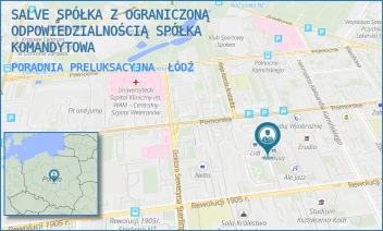 PORADNIA PRELUKSACYJNA - SALVE SPÓŁKA Z OGRANICZONĄ ODPOWIEDZIALNOŚCIĄ SPÓŁKA KOMANDYTOWA - UL. POMORSKA 75,  ŁÓDŹ
