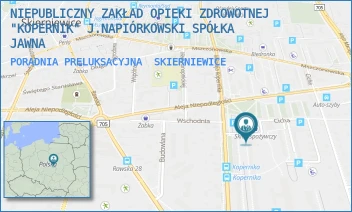 PORADNIA PRELUKSACYJNA - NIEPUBLICZNY ZAKŁAD OPIEKI ZDROWOTNEJ "KOPERNIK" J.NAPIÓRKOWSKI SPÓŁKA JAWNA - UL. MIKOŁAJA KOPERNIKA 9A,  SKIERNIEWICE