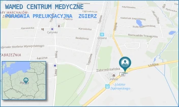 PORADNIA PRELUKSACYJNA - WAMED CENTRUM MEDYCZNE - UL. DĄBROWSKIEGO 6/8,  ZGIERZ