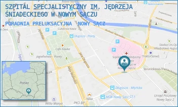 PORADNIA PRELUKSACYJNA - SZPITAL SPECJALISTYCZNY IM. JĘDRZEJA ŚNIADECKIEGO W NOWYM SĄCZU - UL. MŁYŃSKA 5,  NOWY SĄCZ