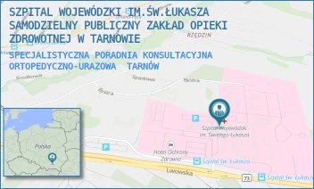 SPECJALISTYCZNA PORADNIA KONSULTACYJNA ORTOPEDYCZNO-URAZOWA - SZPITAL WOJEWÓDZKI IM.ŚW.ŁUKASZA SAMODZIELNY PUBLICZNY ZAKŁAD OPIEKI ZDROWOTNEJ W TARNOWIE - UL. LWOWSKA 178A,  TARNÓW