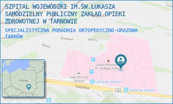 SPECJALISTYCZNA PORADNIA ORTOPEDYCZNO-URAZOWA - SZPITAL WOJEWÓDZKI IM.ŚW.ŁUKASZA SAMODZIELNY PUBLICZNY ZAKŁAD OPIEKI ZDROWOTNEJ W TARNOWIE - UL. LWOWSKA 178A,  TARNÓW