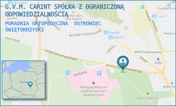 PORADNIA ORTOPEDYCZNA - PODKARPACKIE CENTRUM INTERWENCJI SERCOWO-NACZYNIOWYCH NZOZ W SANOKU - SZYMANOWSKIEGO 13,  OSTROWIEC ŚWIĘTOKRZYSKI