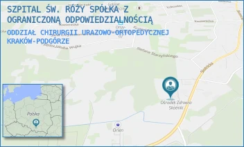 ODDZIAŁ CHIRURGII URAZOWO-ORTOPEDYCZNEJ - SZPITAL ŚW. RÓŻY SPÓŁKA Z OGRANICZONĄ ODPOWIEDZIALNOŚCIĄ - UL. SKOTNICKA 230A,  KRAKÓW-PODGÓRZE
