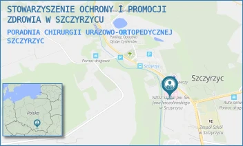 PORADNIA CHIRURGII URAZOWO-ORTOPEDYCZNEJ - STOWARZYSZENIE OCHRONY I PROMOCJI ZDROWIA W SZCZYRZYCU - UL. SZCZYRZYC 107,  SZCZYRZYC