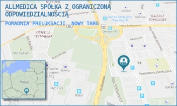 PORADNIA PRELUKSACJI - ALLMEDICA SPÓŁKA Z OGRANICZONĄ ODPOWIEDZIALNOŚCIĄ - UL. WOJSKA POLSKIEGO 14,  NOWY TARG