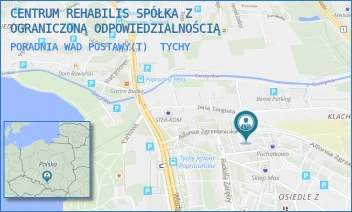 PORADNIA WAD POSTAWY(T) - CENTRUM REHABILIS SPÓŁKA Z OGRANICZONĄ ODPOWIEDZIALNOŚCIĄ - UL. ALFONSA ZGRZEBNIOKA 18-20,  TYCHY