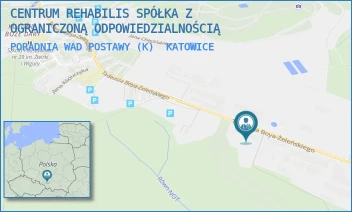 PORADNIA WAD POSTAWY (K) - CENTRUM REHABILIS SPÓŁKA Z OGRANICZONĄ ODPOWIEDZIALNOŚCIĄ - UL. TADEUSZA BOYA ŻELEŃSKIEGO 100,  KATOWICE