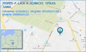 PORADNIA CHIRURGII URAZOWO-ORTOPEDYCZNEJ - PROMED P.ŁACH R.GŁOWACKI SPÓŁKA JAWNA - UL. OLSZAŃSKA 5G,  KRAKÓW-ŚRÓDMIEŚCIE