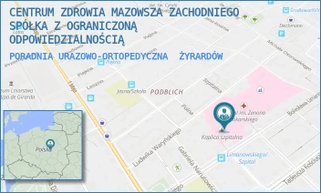 PORADNIA URAZOWO-ORTOPEDYCZNA - CENTRUM ZDROWIA MAZOWSZA ZACHODNIEGO SPÓŁKA Z OGRANICZONĄ ODPOWIEDZIALNOŚCIĄ - LIMANOWSKIEGO 30,  ŻYRARDÓW