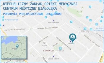 PORADNIA PRELUKSACYJNA - NIEPUBLICZNY ZAKŁAD OPIEKI MEDYCZNEJ CENTRUM MEDYCZNE BIAŁOŁĘKA - MIKOŁAJA KOPERNIKA 9,  LEGIONOWO