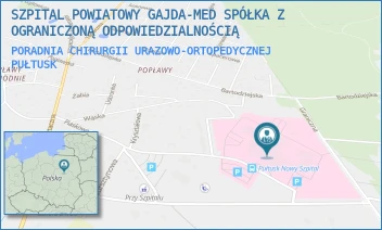 PORADNIA CHIRURGII URAZOWO-ORTOPEDYCZNEJ - SZPITAL POWIATOWY GAJDA-MED SPÓŁKA Z OGRANICZONĄ ODPOWIEDZIALNOŚCIĄ - TEOFILA KWIATKOWSKIEGO 19,  PUŁTUSK
