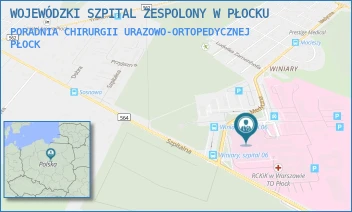 PORADNIA CHIRURGII URAZOWO-ORTOPEDYCZNEJ - WOJEWÓDZKI SZPITAL ZESPOLONY W PŁOCKU - MEDYCZNA 19,  PŁOCK