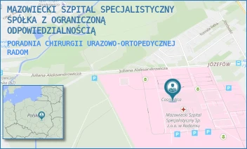 PORADNIA CHIRURGII URAZOWO-ORTOPEDYCZNEJ - MAZOWIECKI SZPITAL SPECJALISTYCZNY SPÓŁKA Z OGRANICZONĄ ODPOWIEDZIALNOŚCIĄ - J. ALEKSANDROWICZA 5,  RADOM