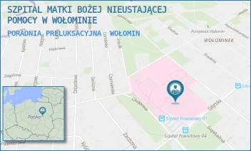 PORADNIA PRELUKSACYJNA - SZPITAL MATKI BOŻEJ NIEUSTAJĄCEJ POMOCY W WOŁOMINIE - GDYŃSKA 1/3,  WOŁOMIN