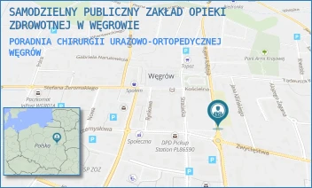 PORADNIA CHIRURGII URAZOWO-ORTOPEDYCZNEJ - SAMODZIELNY PUBLICZNY ZAKŁAD OPIEKI ZDROWOTNEJ W WĘGROWIE - MICKIEWICZA 5,  WĘGRÓW