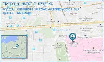 ODDZIAŁ CHIRURGII URAZOWO-ORTOPEDYCZNEJ DLA DZIECI - INSTYTUT MATKI I DZIECKA - KASPRZAKA 17/A,  WARSZAWA