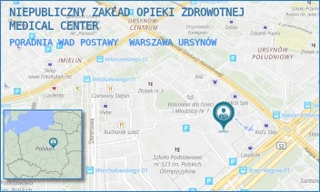 PORADNIA WAD POSTAWY - MEDICAL OFFICE SPÓŁKA Z OGRANICZONĄ ODPOWIEDZIALNOŚCIĄ - JANA WASILKOWSKIEGO 4/104 A,  WARSZAWA URSYNÓW