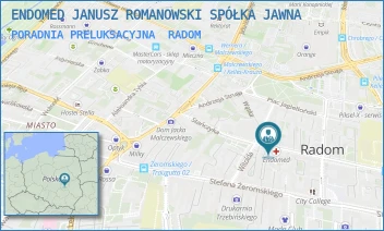 PORADNIA PRELUKSACYJNA - ENDOMED JANUSZ ROMANOWSKI SPÓŁKA JAWNA - JANA KILIŃSKIEGO 6,  RADOM
