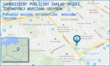 PORADNIA URAZOWO ORTOPEDYCZNA - SAMODZIELNY PUBLICZNY ZAKŁAD OPIEKI ZDROWOTNEJ WARSZAWA-URSYNÓW - NA UBOCZU 5,  WARSZAWA URSYNÓW