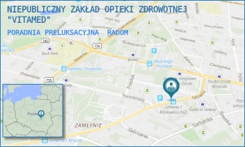 PORADNIA PRELUKSACYJNA - NIEPUBLICZNY ZAKŁAD OPIEKI ZDROWOTNEJ "VITAMED" - GŁÓWNA 12,  RADOM