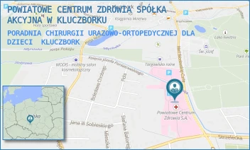 PORADNIA CHIRURGII URAZOWO-ORTOPEDYCZNEJ DLA DZIECI - POWIATOWE CENTRUM ZDROWIA SPÓŁKA AKCYJNA W KLUCZBORKU - UL. M.C.SKŁODOWSKIEJ 23,  KLUCZBORK